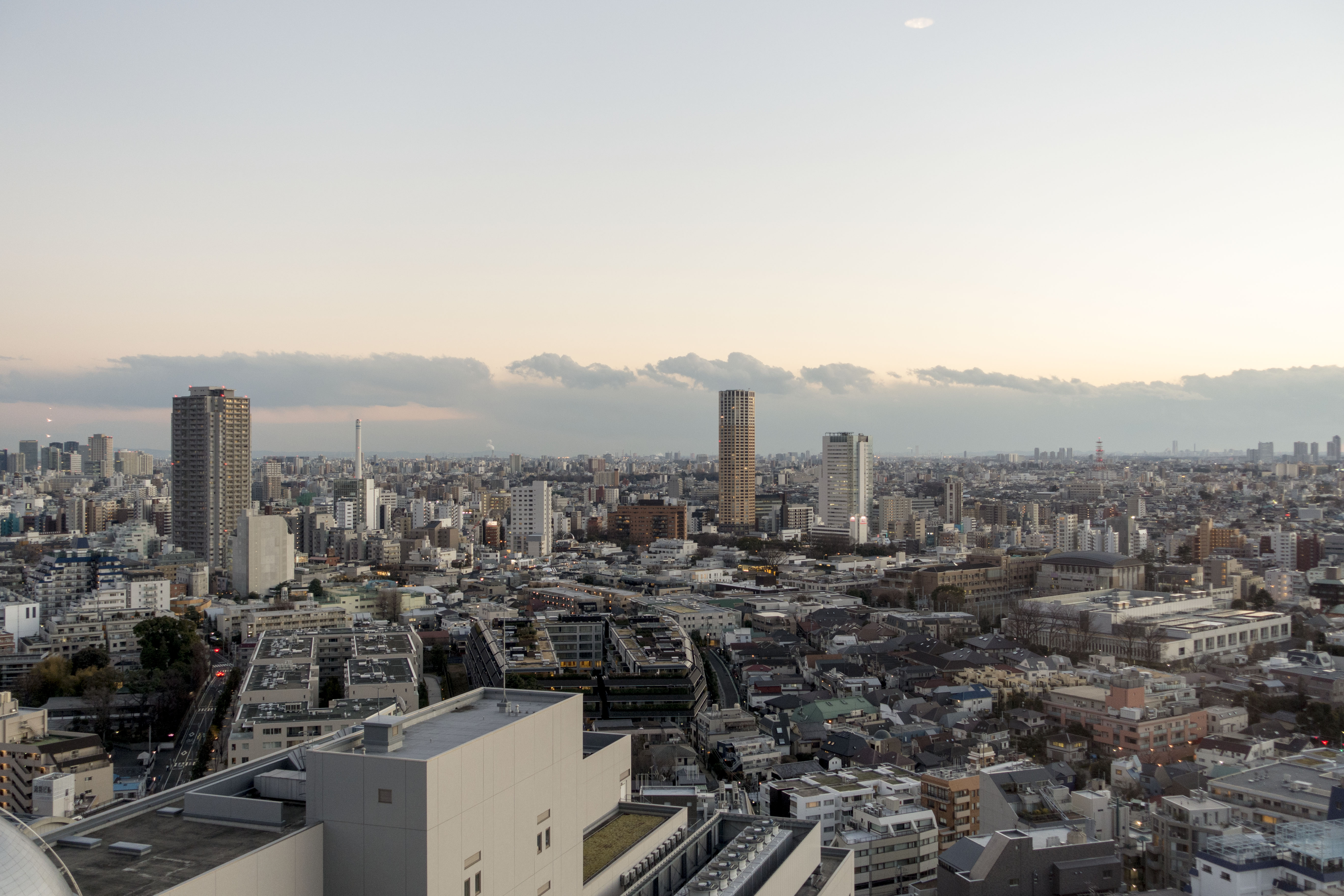 Panorama urbano di Tokyo nel gennaio 2015. Foto illustrativa, non delle infrastrutture IDC Frontier.