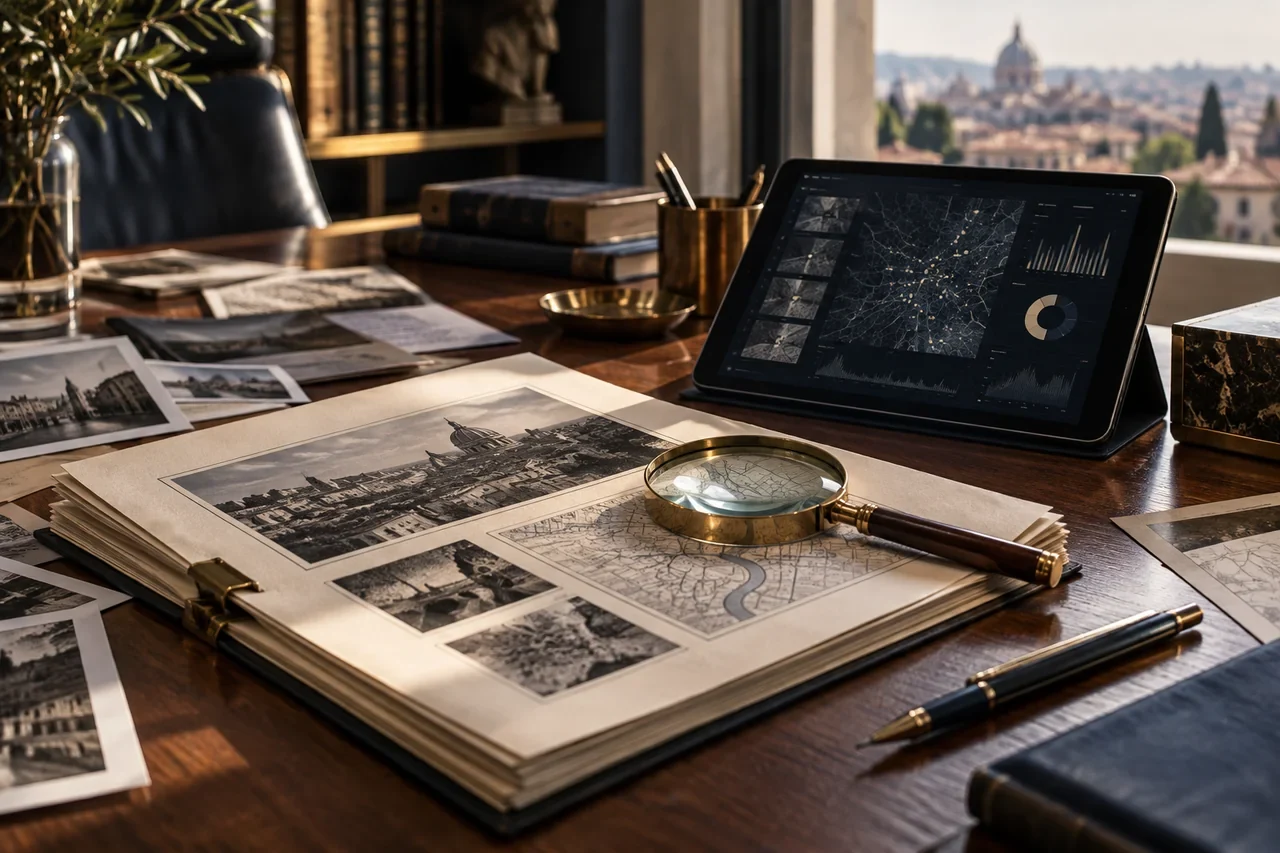 Documenti, lente e strumenti di analisi per esaminare le basi informative di una decisione.